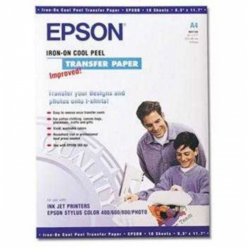 Χαρτί Iron-On-Transfer EPSON A4 124 g/m² 10 Φύλλα (C13S041154) (EPSS041154)