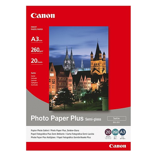 Φωτογραφικό Χαρτί CANON A3 Semi Gloss 260g/m² 20 Φύλλα (1686B026) (CAN-SG-201A3)