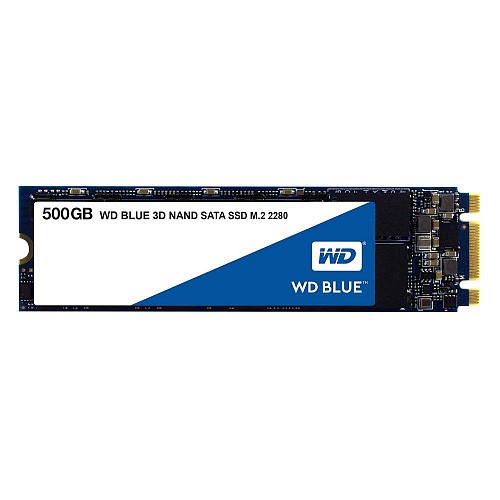 Western Digital Δίσκος SSD 3D NAND M.2 SATA III Blue 500GB (WDS500G2B0B)