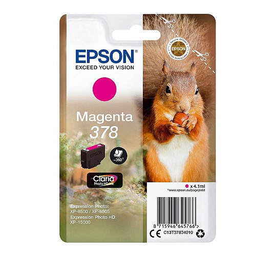 Epson Μελάνι Inkjet 378 Magenta (C13T37834010) (EPST378340)