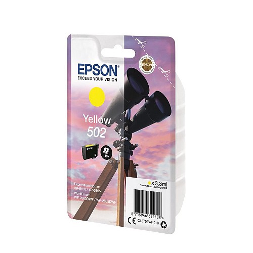 Epson Μελάνι Inkjet 502 Yellow (C13T02V44010) (EPST02V440)