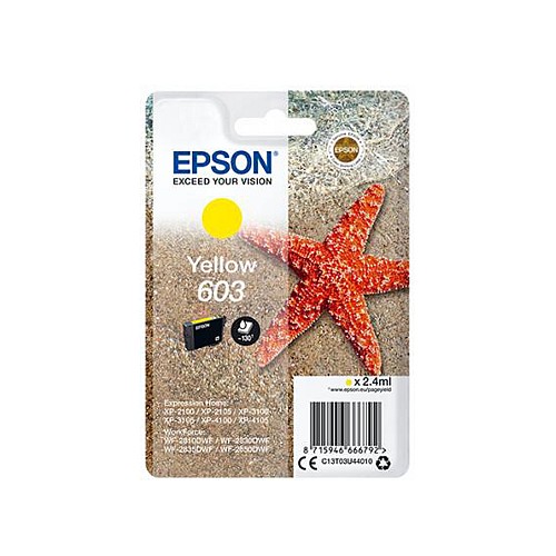 Epson Μελάνι Inkjet 603 Yellow (C13T03U44010) (EPST03U440)