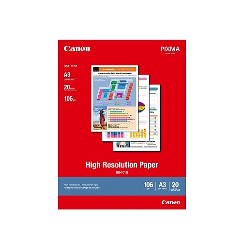 High Resolution Paper CANON A3 106g/m² 20 Φύλλα (1033A006AB) (CAN-HR-101-A3)