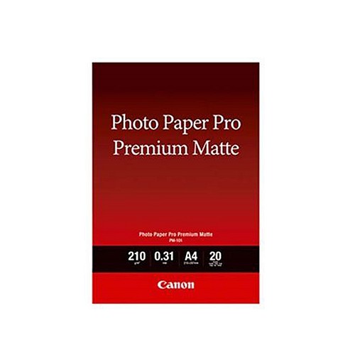 Φωτογραφικό Χαρτί CANON Premium Matte A4 210 g/m² 20 φύλλα (8657B005AA) (CAN-PM101A4)