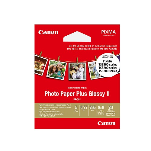 Φωτογραφικό Χαρτί CANON PP-201 (3,5x3,5 inch) 265 g/m2 20 Φύλλα (2311B070) (CAN-PP201-3)