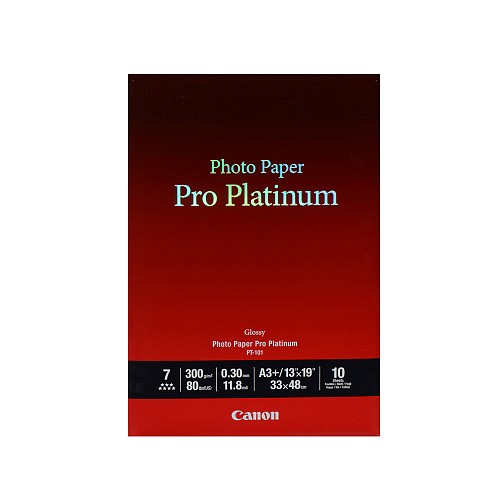 Φωτογραφικό Χαρτί Pro Platinum CANON A3+ 300g/m² Glossy 10 Φύλλα (2768B018) (CAN-PT-101-A3)
