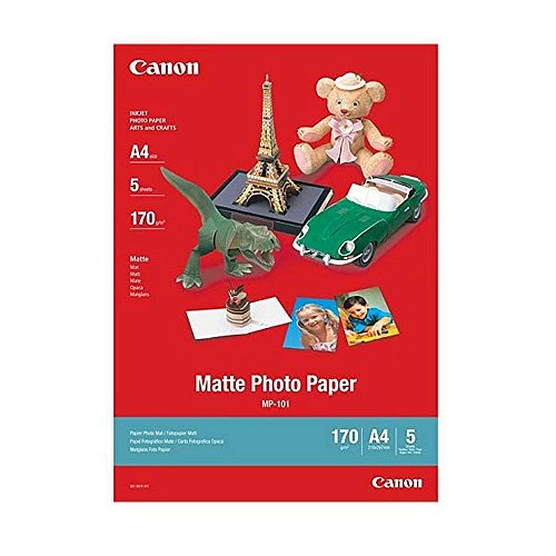 Φωτογραφικό Χαρτί Canon Matte A4 170g/m² 5 φύλλα (7981A042AA) (CAN-MP-101)