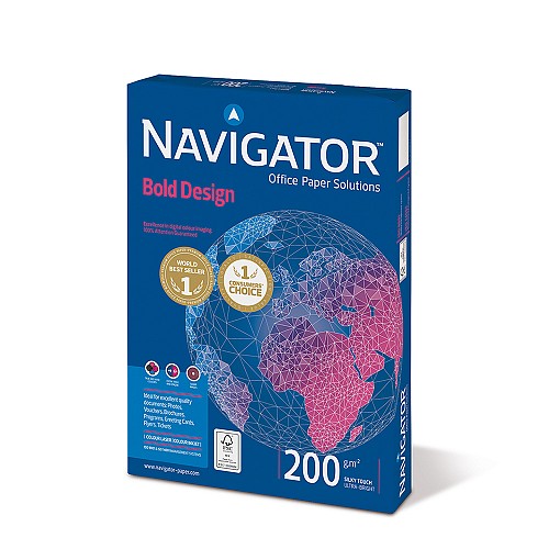 Επαγγελματικό Χαρτί Εκτύπωσης Navigator (BOLD DESIGN) A4 200/m² 150 Φύλλα (NVG330973)