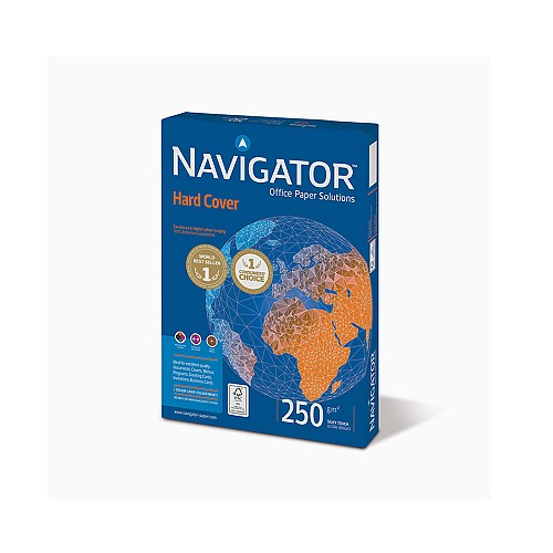 Επαγγελματικό Χαρτί Εκτύπωσης Navigator (HARD COVER) A4 250/m² 125 Φύλλα (NVG330974)