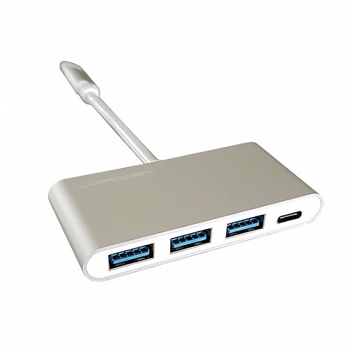 LC-Power USB 3.0 Hub 3 -Port USB-C(Silver) ( LC-HUB-C-PD-2) ( LCHUB-C-PD-2)